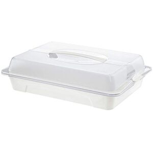 Rotho Cool & Fresh Partybutler s chlazením, krytem a držadlem, plast (PP) bez BPA, transparentní/bílý, (43,5 x 29,5 x 11,0 cm) Rotho Cool & Fresh Partybutler s chlazením, krytem a držadlem, plast (PP) bez BPA, transparentní/bílý, (43,5 x 29,5 x 11,0 cm)