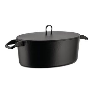 Alessi 90108 LA Cintura di Orione" oválný Cocotte ze smaltované litiny, stříbrná, 24 cm, 10 x 16 x 6 cm Alessi 90108 LA Cintura di Orione" oválný Cocotte ze smaltované litiny, stříbrná, 24 cm, 10 x 16 x 6 cm