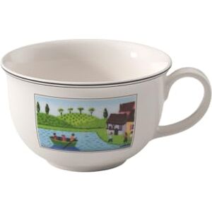 Villeroy & Boch Villeroy und Boch Charm und Breakfast Design Naif Café au Lait šálek, 500 ml, výška: 7 cm, prémiový porcelán, bílá/barevná Villeroy & Boch Villeroy und Boch Charm und Breakfast Design Naif Café au Lait šálek, 500 ml, výška: 7 cm, prémiový porcelán, bílá/barevná