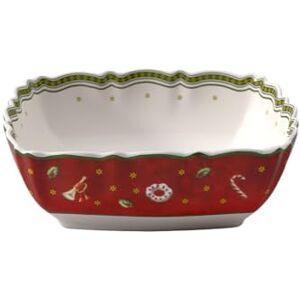 Villeroy & Boch Toy's Delight servírovací mísa 16 cm, červená a bílá, vhodná do mikrovlnné trouby, malá mísa, miska, miska na müsli, svačinky nebo dipy, miska, pohár, prémiový porcelán Villeroy & Boch Toy's Delight servírovací mísa 16 cm, červená a bílá, vhodná do mikrovlnné trouby, malá mísa, miska, miska na müsli, svačinky nebo dipy, miska, pohár, prémiový porcelán