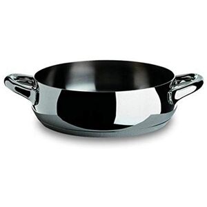 Alessi SG102/24 Mami Flache Kasserolle mit Zwei Griffen aus Edelstahl, Silber Alessi SG102/24 Mami Flache Kasserolle mit Zwei Griffen aus Edelstahl, Silber