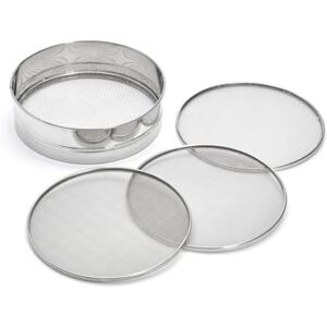 DE BUYER Sítko z ušlechtilé oceli se 4 vyměnitelnými sítovými vložkami (průměr 3 mm/ 2 mm/1 mm/0,5 mm) 4605. 21, stříbro DE BUYER Sítko z ušlechtilé oceli se 4 vyměnitelnými sítovými vložkami (průměr 3 mm/ 2 mm/1 mm/0,5 mm) 4605. 21, stříbro