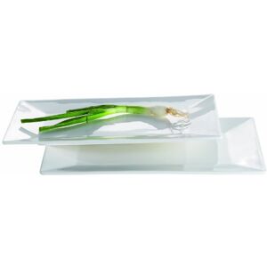 MÄSER , Série Trendy Line, obdélníková deska, 28 x 17 cm, v sadě 2, bílá MÄSER , Série Trendy Line, obdélníková deska, 28 x 17 cm, v sadě 2, bílá