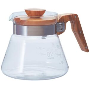 HARIO Kafeková jedle, 600 ml, rukojeť a víko z olivového dřeva, průhledná, 4 šálky HARIO Kafeková jedle, 600 ml, rukojeť a víko z olivového dřeva, průhledná, 4 šálky