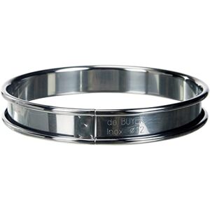 DE BUYER Runder Tortenring aus Edelstahl Durchmesser 12 cm, Höhe 2 cm 3091.12N, Silber DE BUYER Runder Tortenring aus Edelstahl Durchmesser 12 cm, Höhe 2 cm 3091.12N, Silber