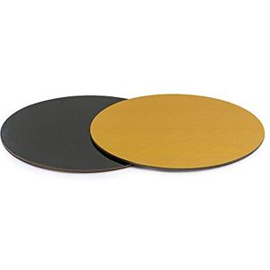 Decora , 0932552 podložka na dort z kartonu, potažená plastem, tloušťka 3 mm, ideální pro prezentaci a servírování dezertů, zlata a černé, průměr 32 cm. Decora , 0932552 podložka na dort z kartonu, potažená plastem, tloušťka 3 mm, ideální pro prezentaci a servírování dezertů, zlata a černé, průměr 32 cm.