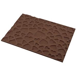 silikomart Silikonová podložka na koláč Magic Love Mat, nepřilnavá, balení 1 ks dortová podložka, 3D design, 250 × 185 mm, v 6 mm, vyrobeno v Itálii silikomart Silikonová podložka na koláč Magic Love Mat, nepřilnavá, balení 1 ks dortová podložka, 3D design, 250 × 185 mm, v 6 mm, vyrobeno v Itálii