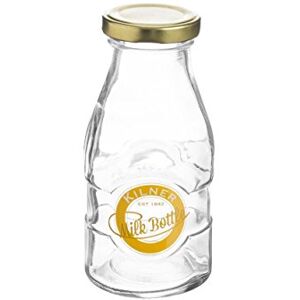 Kilner Láhev na mléko se šroubovacím uzávěrem 0,19 l Skladování domácích koktejlů, vanilkové omáčky nebo jahodového mléka nepropustná láhev pro plnění ze skla skleněné láhve k naplnění Kilner Láhev na mléko se šroubovacím uzávěrem 0,19 l Skladování domácích koktejlů, vanilkové omáčky nebo jahodového mléka nepropustná láhev pro plnění ze skla skleněné láhve k naplnění