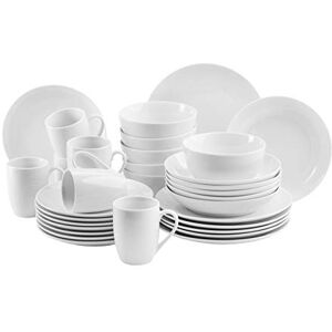 MÄSER 931523 Barca sada nádobí pro 6 osob, 30dílná kombinovaný servis, porcelán, bílá MÄSER 931523 Barca sada nádobí pro 6 osob, 30dílná kombinovaný servis, porcelán, bílá