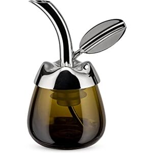 Alessi "Fior d' olivový olej ze skla s hubičkou z ušlechtilé oceli 18/10 leštěný a termoplastická pryskyřice, 6 x 8,5 x 5 cm Alessi "Fior d' olivový olej ze skla s hubičkou z ušlechtilé oceli 18/10 leštěný a termoplastická pryskyřice, 6 x 8,5 x 5 cm
