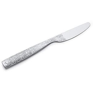 Alessi Dezertní nůž z oceli 18/10 Aisi 420 Vysoce leštěný s reliéfní dekorací, stříbro, 3 x 22 x 5,5 cm, sada 6 Alessi Dezertní nůž z oceli 18/10 Aisi 420 Vysoce leštěný s reliéfní dekorací, stříbro, 3 x 22 x 5,5 cm, sada 6