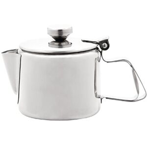 Olympia Concorde čajová konvice z ušlechtilé oceli 290 ml/10 oz, stříbrná, vysoce leštěný zrcadlový povrch, tepelně izolovaná rukojeť, velká hubice, design závěsného víka, vhodná do myčky nádobí, P964 Olympia Concorde čajová konvice z ušlechtilé oceli 290 ml/10 oz, stříbrná, vysoce leštěný zrcadlový povrch, tepelně izolovaná rukojeť, velká hubice, design závěsného víka, vhodná do myčky nádobí, P964