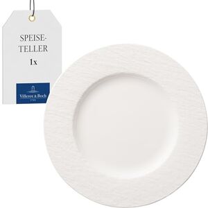 Villeroy & Boch Jídelní talíř Manufacture Rock Blanc, 27 cm, bílý, vhodný do myčky nádobí, vhodný do mikrovlnné trouby, talíř, bílý jídelní talíř, jídelní nádobí, prémiový porcelán Villeroy & Boch Jídelní talíř Manufacture Rock Blanc, 27 cm, bílý, vhodný do myčky nádobí, vhodný do mikrovlnné trouby, talíř, bílý jídelní talíř, jídelní nádobí, prémiový porcelán