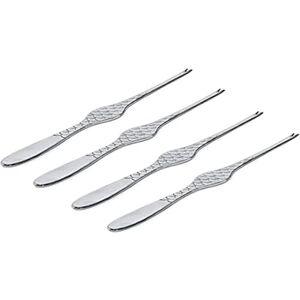 Alessi Hummerstifte 4er Set COLOMBINA FISH, 3.00 x 22.50 x 10.00 cm, Silber Alessi Hummerstifte 4er Set COLOMBINA FISH, 3.00 x 22.50 x 10.00 cm, Silber