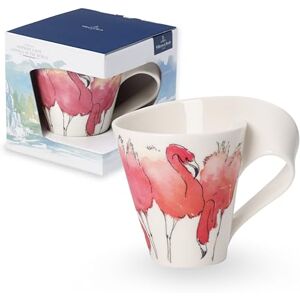 Villeroy & Boch Newwave Caffè hrnek na kávu růžový plameňák s uchem, vhodný do myčky nádobí, vhodný do mikrovlnné trouby, šálek na kávu, šálek na čaj, plameňák, hrnek, plameňák dárek, prémiový Villeroy & Boch Newwave Caffè hrnek na kávu růžový plameňák s uchem, vhodný do myčky nádobí, vhodný do mikrovlnné trouby, šálek na kávu, šálek na čaj, plameňák, hrnek, plameňák dárek, prémiový