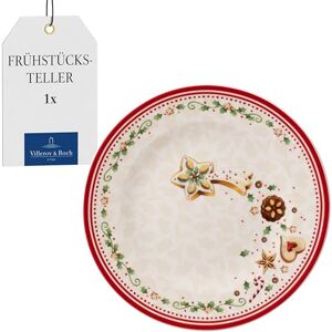 Villeroy & Boch Winter Bakery Delight snídaňový talíř padající hvězda, 21,5 cm, prémiový porcelán, bílý/červený/béžový Villeroy & Boch Winter Bakery Delight snídaňový talíř padající hvězda, 21,5 cm, prémiový porcelán, bílý/červený/béžový
