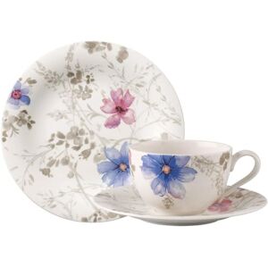 Villeroy & Boch Kávový servis Mariefleur Gris Basic až pro 6 osob, 18dílný, prémiový porcelán, bílý/modrý/šedý Villeroy & Boch Kávový servis Mariefleur Gris Basic až pro 6 osob, 18dílný, prémiový porcelán, bílý/modrý/šedý
