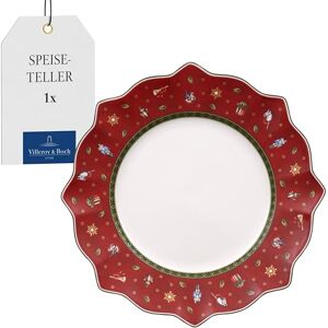 Villeroy & Boch Červený jídelní talíř z kolekce Toy's Delight od , 29 cm, prémiový porcelán Villeroy & Boch Červený jídelní talíř z kolekce Toy's Delight od , 29 cm, prémiový porcelán