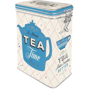 ART Retro čajová dóza, 1,3 l, čaj – nápad na dárek pro milovníky čaje, plechová dóza s aroma víkem, vintage design ART Retro čajová dóza, 1,3 l, čaj – nápad na dárek pro milovníky čaje, plechová dóza s aroma víkem, vintage design
