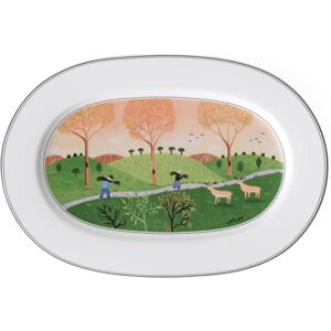 Villeroy & Boch Designová deska Naif od Villeroy a Boch, oválná 34 cm, prémiový porcelán Villeroy & Boch Designová deska Naif od Villeroy a Boch, oválná 34 cm, prémiový porcelán