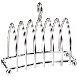 KitchenCraft Stojan na tousty , pochromovaný držák na šest kotoučů, 12,5 x 6,5 x 10 cm, 1 kus KitchenCraft Stojan na tousty , pochromovaný držák na šest kotoučů, 12,5 x 6,5 x 10 cm, 1 kus