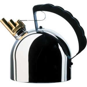 Alessi 9091 FM konvice na vodu z ušlechtilé oceli 18/10 lesklá leštěná s melodickou flétnou z mosazi a rukojetí z PA, černá. Magnetické dno z ušlechtilé oceli Alessi 9091 FM konvice na vodu z ušlechtilé oceli 18/10 lesklá leštěná s melodickou flétnou z mosazi a rukojetí z PA, černá. Magnetické dno z ušlechtilé oceli