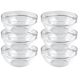 MÄSER Luminarc, série Empilable, miska 17 cm, v 6dílné sadě, stohovatelné misky na ovoce, skleněné mísy v nadčasovém designu MÄSER Luminarc, série Empilable, miska 17 cm, v 6dílné sadě, stohovatelné misky na ovoce, skleněné mísy v nadčasovém designu
