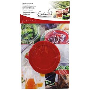 Weck Einkochwelt 22509 Silikondeckel 60 mm Hochwertige Aufbewahrungsdeckel aus Silikon; geeignet für Rundrandgläser; zur Aufbewahrung von angebrochenen Vorräten rot Weck Einkochwelt 22509 Silikondeckel 60 mm Hochwertige Aufbewahrungsdeckel aus Silikon; geeignet für Rundrandgläser; zur Aufbewahrung von angebrochenen Vorräten rot