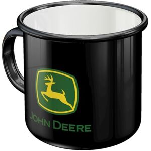 ART Retro smaltovaný hrnek, 360 ml, John Deere – logo Black – nápad na dárek pro fanoušky traktorů, originální licenční produkt (OLP), kempinkový hrnek na kávu, vintage design ART Retro smaltovaný hrnek, 360 ml, John Deere – logo Black – nápad na dárek pro fanoušky traktorů, originální licenční produkt (OLP), kempinkový hrnek na kávu, vintage design