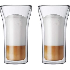 Bodum Assam 2dílná sada sklenic na kávu (dvouplášťové, foukané, vhodné do myčky) transparentní, 4547-10US, 0,4 l Bodum Assam 2dílná sada sklenic na kávu (dvouplášťové, foukané, vhodné do myčky) transparentní, 4547-10US, 0,4 l