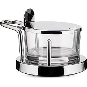 Alessi Sýrová dóza z ušlechtilé oceli leštěná do vysokého lesku a křišťálu Alessi Sýrová dóza z ušlechtilé oceli leštěná do vysokého lesku a křišťálu