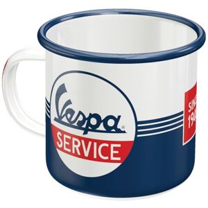 ART Retro smaltovaný šálek, 360 ml, Vespa – servis – nápad na dárek pro fanoušky skútrů, originální licenční produkt (OLP), kempinkový hrnek na kávu, vintage design ART Retro smaltovaný šálek, 360 ml, Vespa – servis – nápad na dárek pro fanoušky skútrů, originální licenční produkt (OLP), kempinkový hrnek na kávu, vintage design