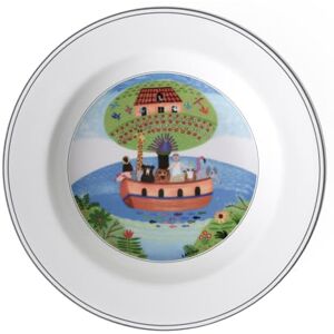 Villeroy & Boch Villeroy und Boch Design Naif polévkový talíř "Noah Archa", 21 cm, prémiový porcelán, bílá/barevná Villeroy & Boch Villeroy und Boch Design Naif polévkový talíř "Noah Archa", 21 cm, prémiový porcelán, bílá/barevná