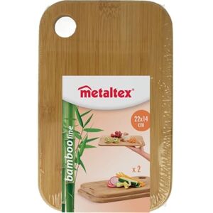 Metaltex Sada 2 krájecích prkének 22x14x1, 0 cm bambus Metaltex Sada 2 krájecích prkének 22x14x1, 0 cm bambus