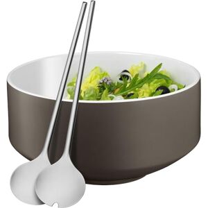 WMF Moto salátová mísa sada 3dílná, salátový příbor 32 cm se salátovou miskou, salátové mísy, kulatá miska 26 cm, porcelán, nerezová ocel Cromargan, leštěná, vhodná do myčky nádobí, šedá WMF Moto salátová mísa sada 3dílná, salátový příbor 32 cm se salátovou miskou, salátové mísy, kulatá miska 26 cm, porcelán, nerezová ocel Cromargan, leštěná, vhodná do myčky nádobí, šedá