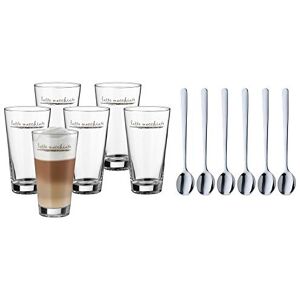 WMF Clever&More Latte Macchiato sada sklenic 12dílná, sklenice na latte machiato se lžičkou 280 ml, sklenice na latte macchiato s potiskem, vhodné do myčky WMF Clever&More Latte Macchiato sada sklenic 12dílná, sklenice na latte machiato se lžičkou 280 ml, sklenice na latte macchiato s potiskem, vhodné do myčky