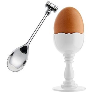 Alessi MW14SET W Dressed dubový pohárek se lžící, bílý Alessi MW14SET W Dressed dubový pohárek se lžící, bílý