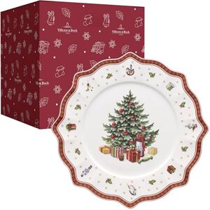 Villeroy & Boch Dezertní talíř z kolekce Toy's Delight od Villeroy a Boch, 35 cm, prémiový porcelán, bílý/červený Villeroy & Boch Dezertní talíř z kolekce Toy's Delight od Villeroy a Boch, 35 cm, prémiový porcelán, bílý/červený