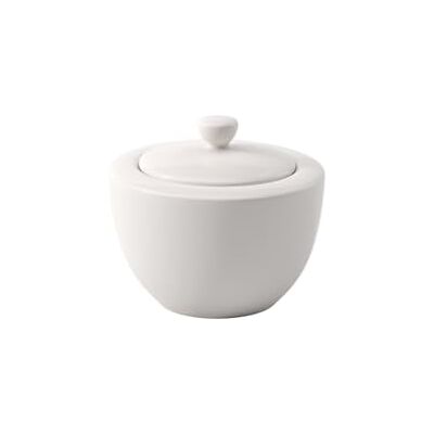 Villeroy & Boch For Me cukřenka pro 6 osob bílá, vhodná do myčky nádobí, vhodná do mikrovlnné trouby, cukřenka s víkem, nádoba na cukr, skladování, nádobí, prémiový porcelán Villeroy & Boch For Me cukřenka pro 6 osob bílá, vhodná do myčky nádobí, vhodná do mikrovlnné trouby, cukřenka s víkem, nádoba na cukr, skladování, nádobí, prémiový porcelán