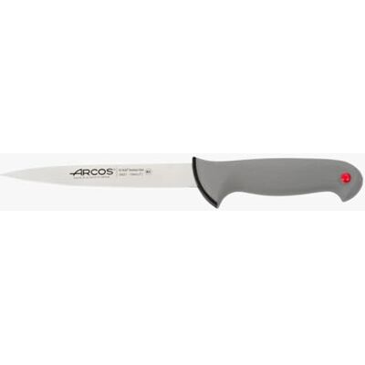 Arcos Fischmesser aus Edelstahl NITRUM 18 cm Ideal für Fisch/Sole, Griff aus Polypropylen mit Elastomerbeschichtung Schwarz, Serie Pruebas Arcos Fischmesser aus Edelstahl NITRUM 18 cm Ideal für Fisch/Sole, Griff aus Polypropylen mit Elastomerbeschichtung Schwarz, Serie Pruebas