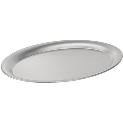 APS 30112 servírovací podnos "Kavárna", klasický vídeňský tác do kavárny, podnos z ušlechtilé oceli, matně leštěný, oválný, srolovaný okraj, 26,5 x 19 cm, výška 1 cm APS 30112 servírovací podnos "Kavárna", klasický vídeňský tác do kavárny, podnos z ušlechtilé oceli, matně leštěný, oválný, srolovaný okraj, 26,5 x 19 cm, výška 1 cm