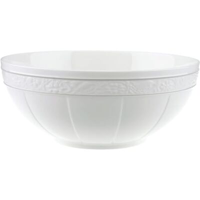 Villeroy & Boch Signature, Gray Pearl, miska kulatá, 24 cm, prémiový porcelán, bílá Villeroy & Boch Signature, Gray Pearl, miska kulatá, 24 cm, prémiový porcelán, bílá