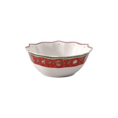Villeroy & Boch – Toy'S Delight miska, 19 cm, na cukroví, vánoční nádobí z porcelánu, vánoční motiv keramika, prémiový porcelán, bílo-červená Villeroy & Boch – Toy'S Delight miska, 19 cm, na cukroví, vánoční nádobí z porcelánu, vánoční motiv keramika, prémiový porcelán, bílo-červená