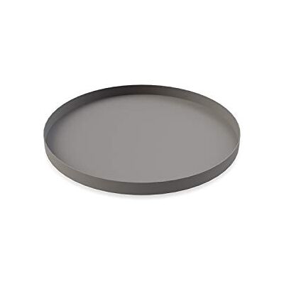 Cooee Design Podnos Circle z ušlechtilé oceli v šedé barvě, rozměry: 30 cm x 30 cm x 2 cm, HI-012-GY Cooee Design Podnos Circle z ušlechtilé oceli v šedé barvě, rozměry: 30 cm x 30 cm x 2 cm, HI-012-GY