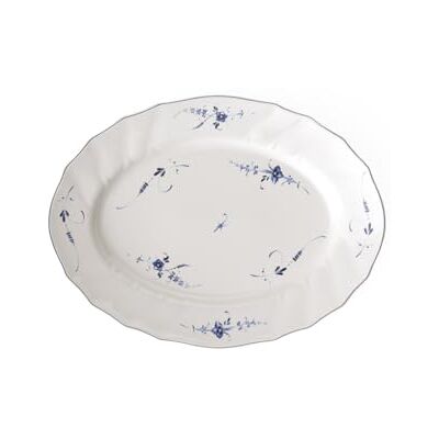 Villeroy & Boch Oválný servírovací podnos Villeroy a Boch Vieux Luxembourg, 36 cm, prémiový porcelán, bílý/modrý, porcelain Villeroy & Boch Oválný servírovací podnos Villeroy a Boch Vieux Luxembourg, 36 cm, prémiový porcelán, bílý/modrý, porcelain
