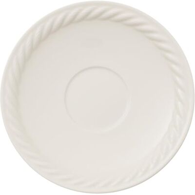 Villeroy & Boch Podšálek Villeroy a Boch Montauk 16 cm, prémiový porcelán, bílý Villeroy & Boch Podšálek Villeroy a Boch Montauk 16 cm, prémiový porcelán, bílý