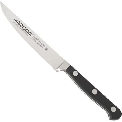 Arcos Professionelles Steakmesser Geschmiedete Edelstahlklinge 120 mm Robuster POM-Griff Klassische Serie für die Küche Arcos Professionelles Steakmesser Geschmiedete Edelstahlklinge 120 mm Robuster POM-Griff Klassische Serie für die Küche