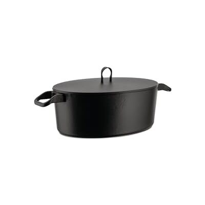 Alessi 90108 LA Cintura di Orione" oválný Cocotte ze smaltované litiny, stříbrná, 24 cm, 10 x 16 x 6 cm Alessi 90108 LA Cintura di Orione" oválný Cocotte ze smaltované litiny, stříbrná, 24 cm, 10 x 16 x 6 cm