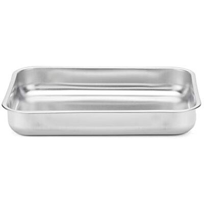 Steel Pan 10183, rechteckige Bratpfanne flach Stahl, Maße: 40 x 28 cm Steel Pan 10183, rechteckige Bratpfanne flach Stahl, Maße: 40 x 28 cm