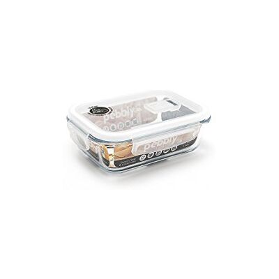 Pebbly Pravý zásobník ze skla 650 ml Pebbly Pravý zásobník ze skla 650 ml